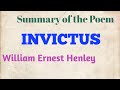 Summary of Invictus Poem Composed By William Ernest Henley