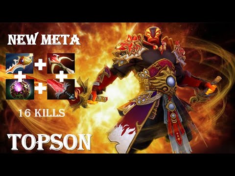 Topson (Ember Spirit) New Meta | OP Build 16 Kills (Divine in 33 Minutes) | Pro Gameplay