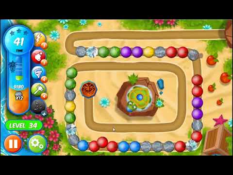 Marble Woka Woka Level 34 - NO BOOSTERS 🐢 | SKILLGAMING ✔️