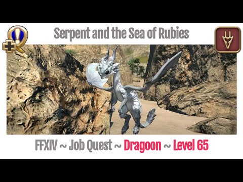 FFXIV Dragoon Level 65 Job Quest ~ Stormblood ~ Serpent and the Sea of Rubies