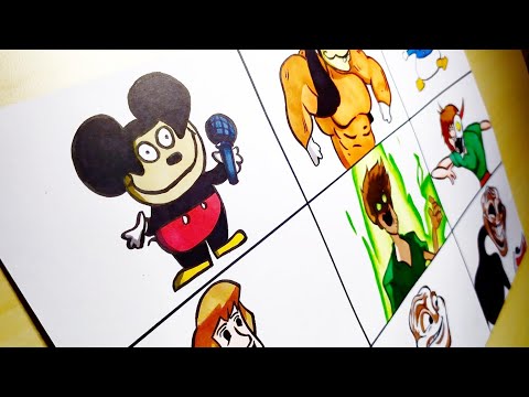 Drawing MOKEY, SHAGGY, MR.TROLOLO FULL WEEK (FNF MOD) | Friday Night Funkin'