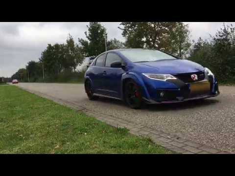 2016 Civic Type R FK2 R Remus catback exhaust system with Injen CAI sound outdoor and onboard