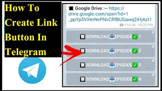 How To Create Link Button In Telegram 2021 | techbleed