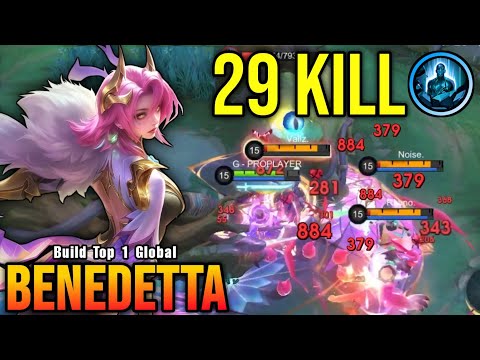 29 Kills!! Benedetta Offlane Monster!! - Build Top 1 Global Benedetta ~ MLBB