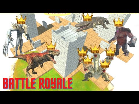 BATTLE ROYALLE  -  KINGS IN THE CASTLE IN THE SKY  - ANIMAL REVOLT BATTLE SIMULATOR