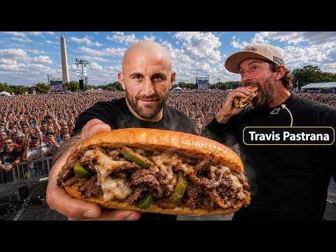 Cooking Philly Cheesesteaks on The BIGGEST Stage