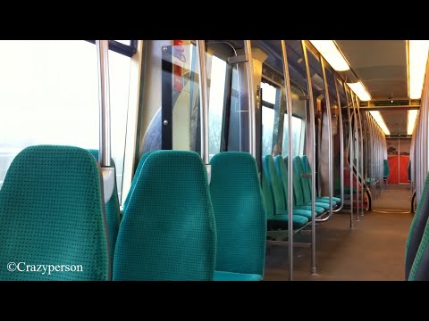 RET Metro rit (in 5412 met gestoffeerde stoelen) tussen Schiedam Centrum & Eendrachtsplein