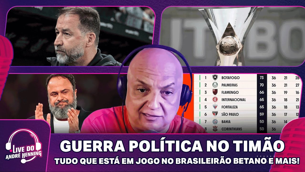 GUERRA POLÍTICA NO TIMÃO, QUE RECEBE O BAHIA VALENDO VAGA NA LIBERTA; RETA FINAL DA SÉRIE A E MAIS!