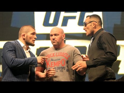 Khabib Nurmagomedov and Tony Ferguson Heated Trash Talk on UFC 209 Media Call