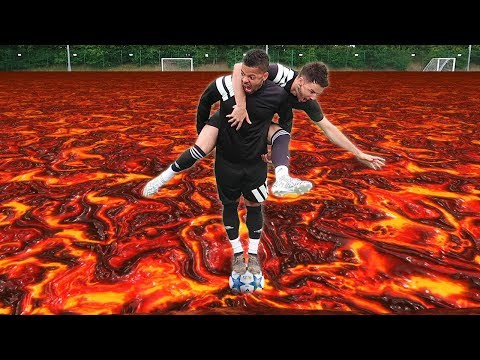 THE FLOOR IS LAVA | FOOTBALL EDITION!