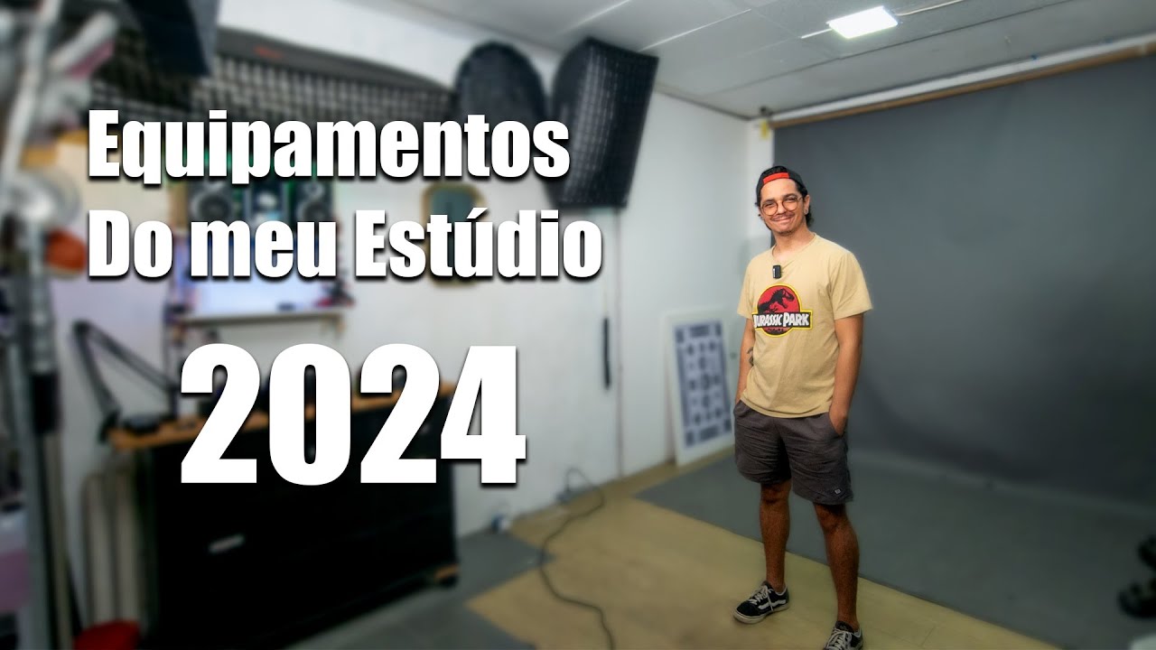 Tour Estúdio 35mm 2024 (Iluminação, Lentes, Câmeras e Tripés)