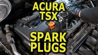 Acura TSX Spark Plugs replacement DIY