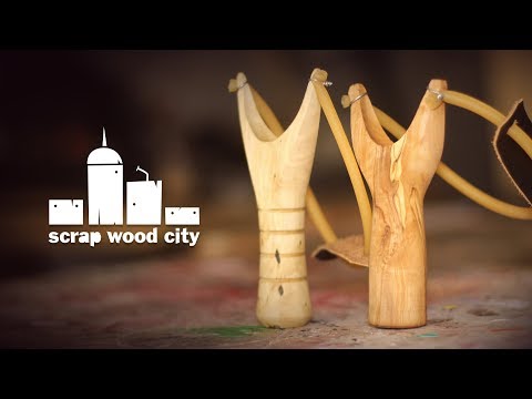 How to make a wooden slingshot on the lathe