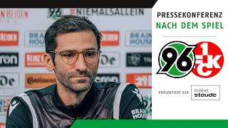 PK nach dem Spiel | Hannover 96 - 1. FC Kaiserslautern