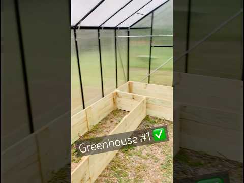 Raised Beds for Greenhouse 1 is done #homestead #homesteading #diy #craft #garden