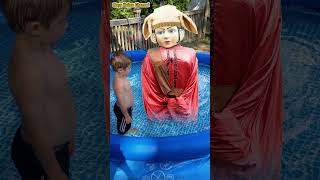 Download lagu video lucu ondel-ondel, ONDEL- ONDEL BETAWI DI SURUH MANDI #shorts  NAYA NAJWA CHANNEL mp3