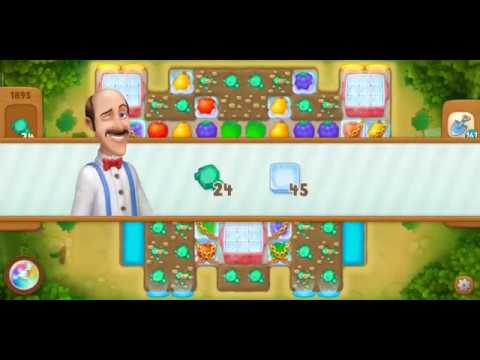 Gardenscapes Level 1895 Walkthrough "No Boosters Used"