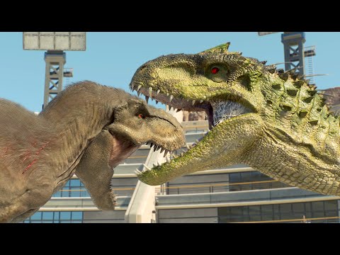 All Large & Medium Carnivores vs Herbivores | Battle Royale - San Diego | Jurassic World Evolution 2