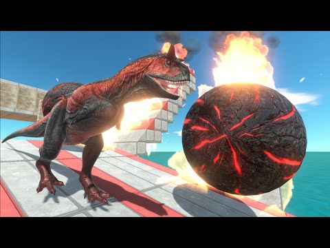 Escape the dangerous challenges through the narrow path - Animal Revolt Battle Simulator