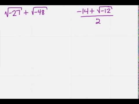 Principal Square Root of a negative number