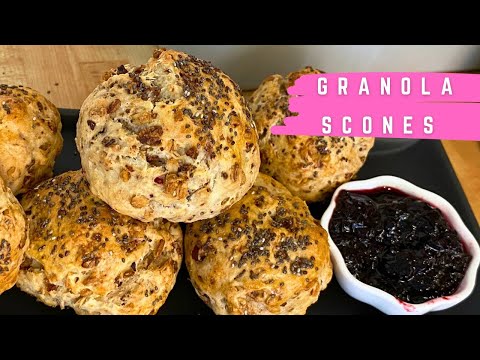 Easy Granola scones for breakfast