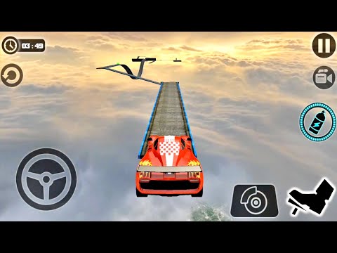 Impossible Car Tracks 3D: Red Car Driving Stunts Levels 10, 1, 12, 13 Completed - Android Gameplay