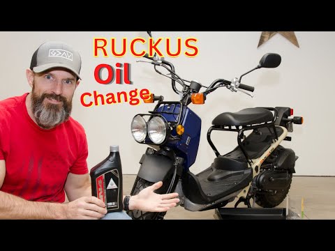 How to change Honda Ruckus oil and clean the oil strainer