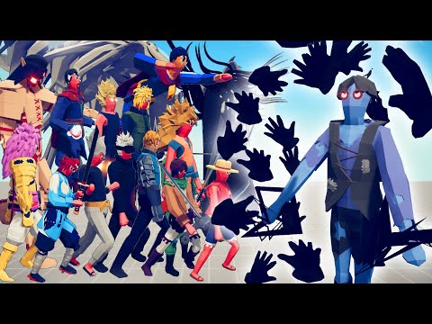 DARK PEASANT VS EVERY ANIME UNIT - ANIME WAR | TABS - Totally Accurate Battle Simulator