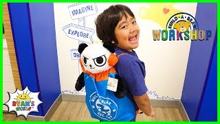 Ryan&#39;s first Combo Panda at Build-a-Bear Workshop!!!