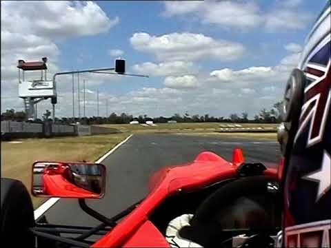 Historic footage of Chris Gilmour at Queensland Raceway testing a Dallara F304-Opel Spiess
