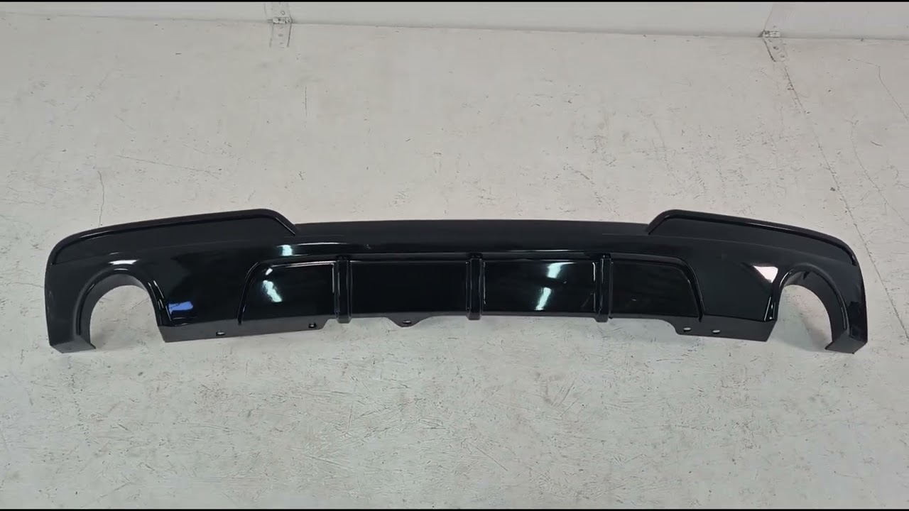 BMW 5 Series F10/F11 2010–2016 Heckdiffusor für Stoßstange für doppelseitigen Einzel-Endschalldämpfer (für M-Performance) Video 1