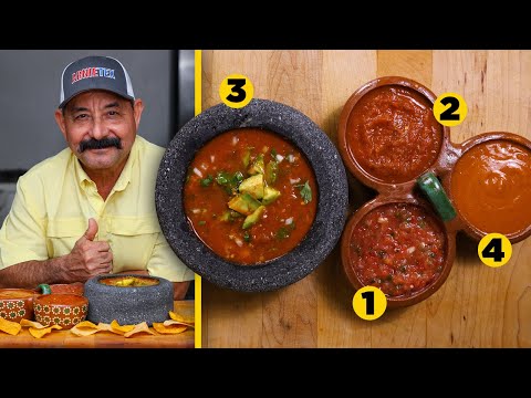 The Salsa Roja Secrets Mexican Restaurants Use: How to Make 4 Salsas w/ the Same Ingredients!