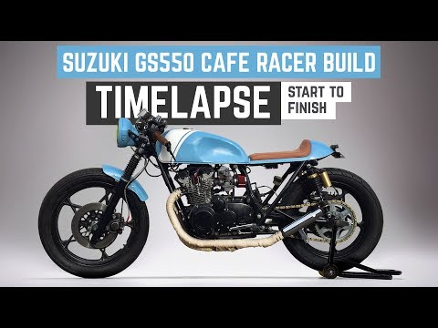 Suzuki GS550 Cafe Racer Build Time Lapse