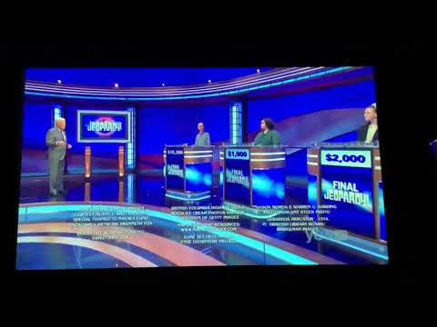 Jeopardy short end credits, Sameer Gandhi Day 2 (9/25/20)