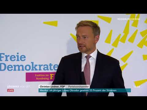 Regierungskrise: Christian Lindner über den Streit in der Union am 02.07.18
