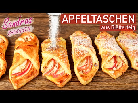 Puff pastry apple turnovers | oven-ready in 5 minutes