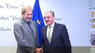 Zohrab Mnatsakanyan s’est entretenu avec Johannes Hahn