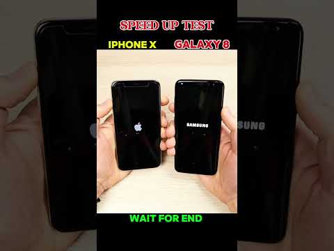 iPhone X vs Galaxy S8 | Speed Test ⚡📱Who will win? 🤔🔥 #TechBattle#shorts #samsung #apple
