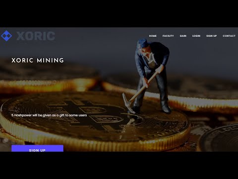 Новый облачный майнинг 2021  - Xoric Mining