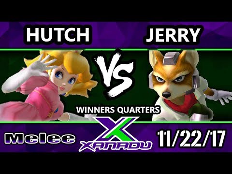 S@X 229 Melee - Jerry (Fox,Falco) Vs. Hutch (Peach) - SSBM Winners Quarters