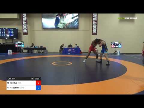 2018 Marine Corps US Open/Senior Men's Greco-Roman 87 Con 8 #1 - Noah Perdue (Indi) Vs. Vaughn Mon