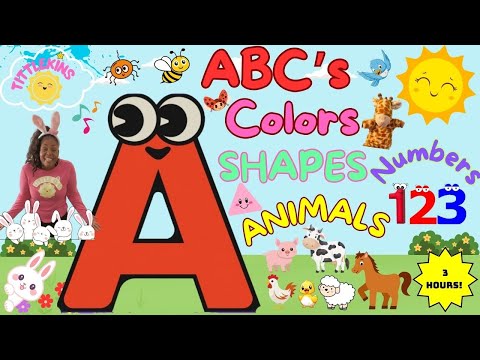 Best video to Learn ABC’s, Phonics, Numbers,Shapes, Colors & More #baby #toddlerlearning #preschool