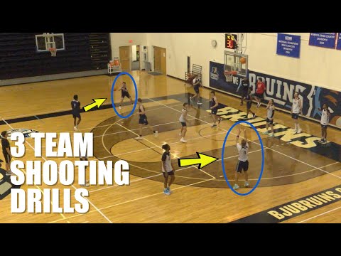 3 Competitive Basketball Team SHOOTING DRILLS - Better Rebounding, Passing, Shooting