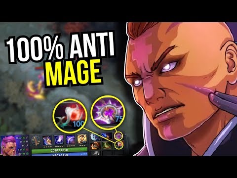 100% ANTI MAGIC - NEW META Anti Mage Orchid + Nullifier by Meracle 7.08 | Dota 2