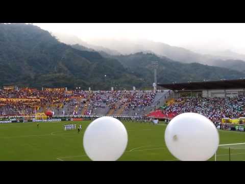 "Homenaje a chapecoense x la hinchada del DEPORTES TOLIMA" Barra: Revolución Vinotinto Sur • Club: Tolima