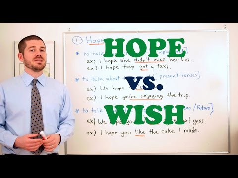 Vocabulary Comparisons - 'Hope vs. Wish'