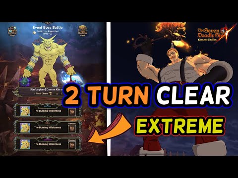 2-Turn KO Demon Boss Kimara on EXTREME! Easy and Consistent CLEAR! Seven Deadly Sins: Grand Cross