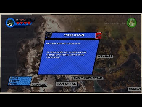 Lego Marvel Superheroes 2 - Challenge #8 - Tiddles Tracker - Free Roam Mode!!