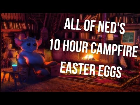 Bandito Symbols, Christmas, And A Code??? | All Of The Easter Eggs In NED's 10 Hour Cozy Campfire