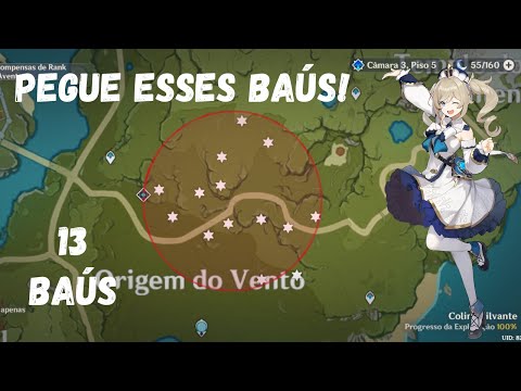 COMO ACHAR TODOS OS BAÚS DO GENSHIM IMPACT - ORIGEM DO VENTO (PARTE 13)